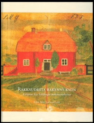 maalaus punaisesta kartanon päärakennuksesta.
