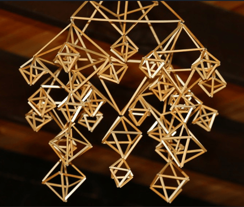 traditional straw mobile. 